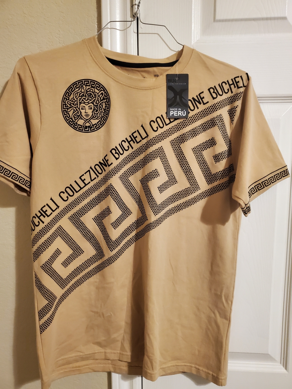 Tan Graphic Short Sleeve Tee